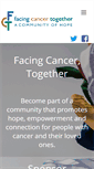 Mobile Screenshot of facing-cancer.org